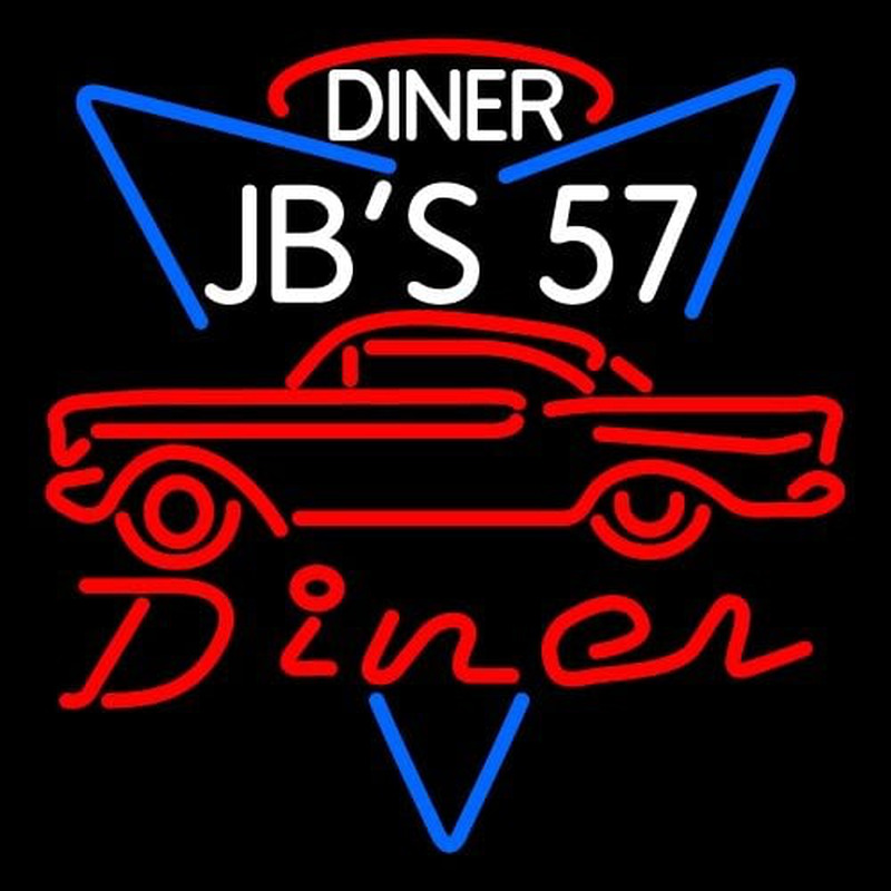 1957 Chevy JBS 57 Diner Neontábla