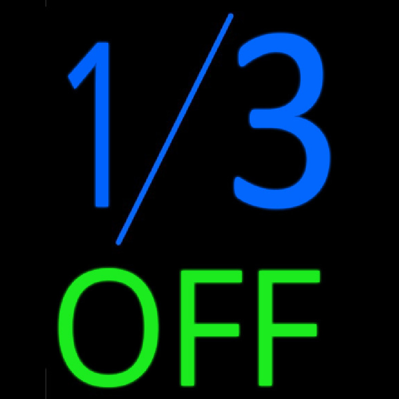 1by3 Off Neontábla