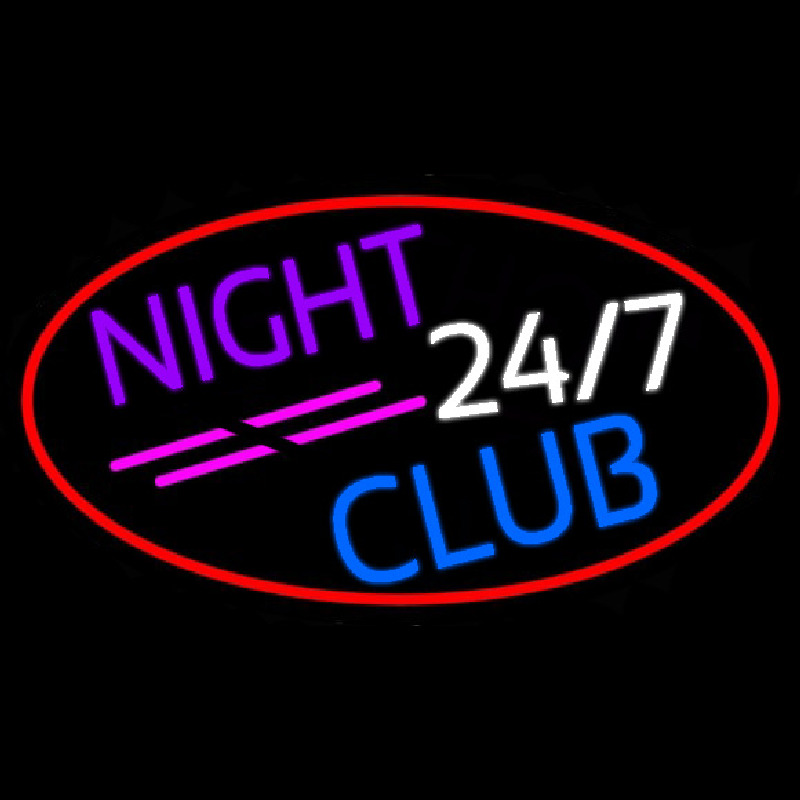 24 7 Night Club Neontábla