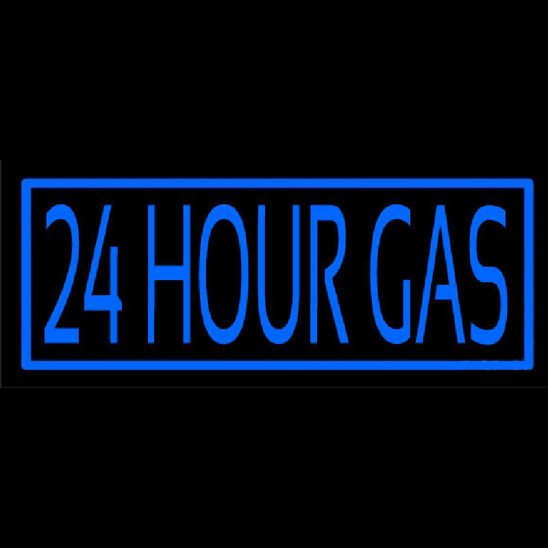 24 Hour Gas Neontábla