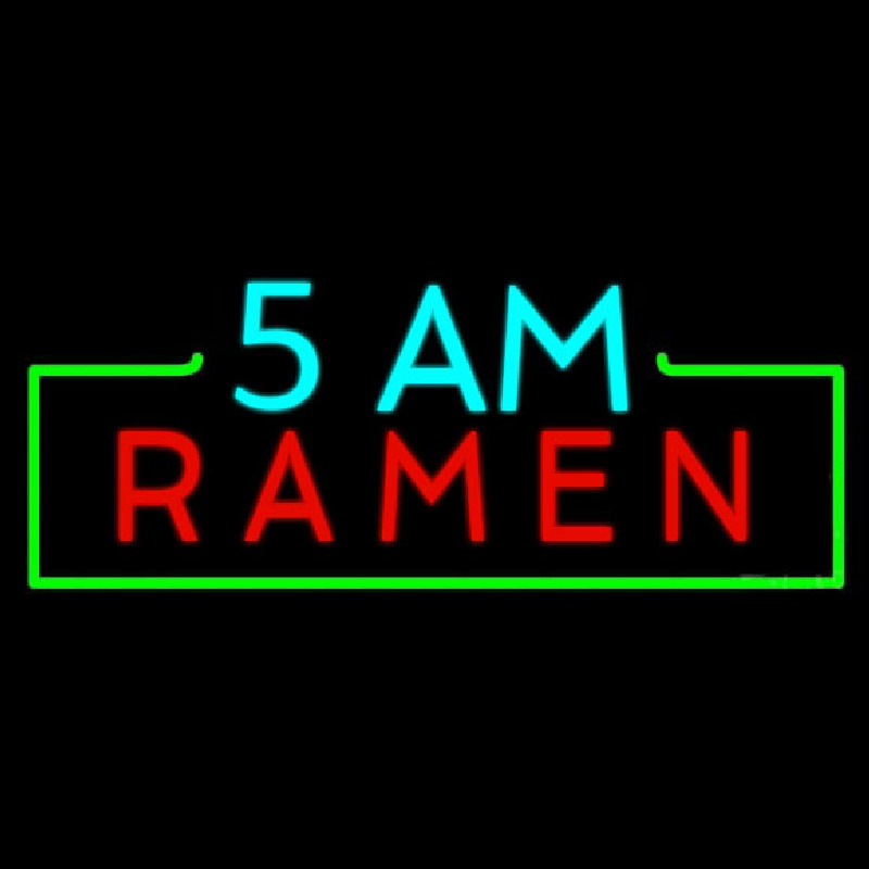 5 Am Ramen Neontábla