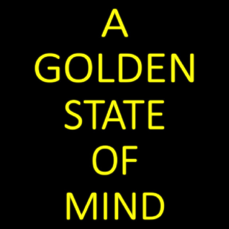 A Golden State Of Mind Neontábla