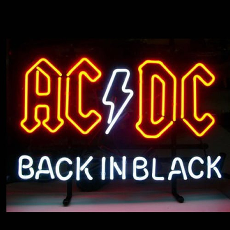 Ac Dc Back In Black Neontábla