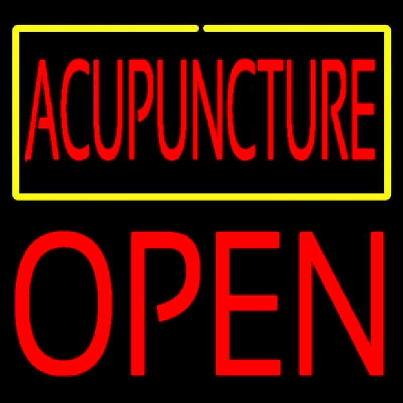 Acupuncture Block Open Neontábla