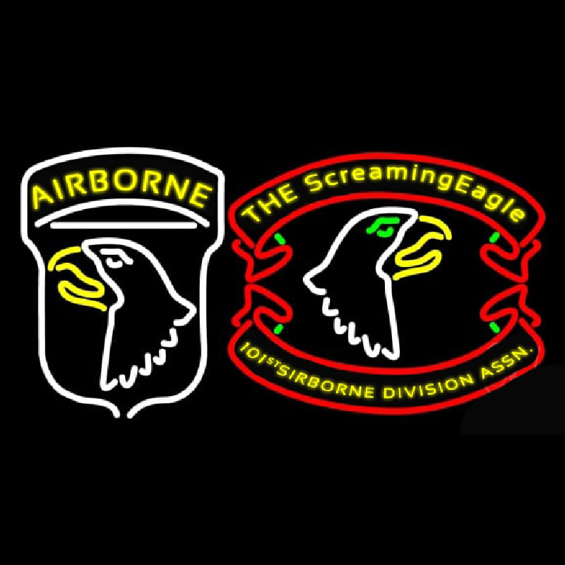 Airborne Division Screaming Eagle Neontábla