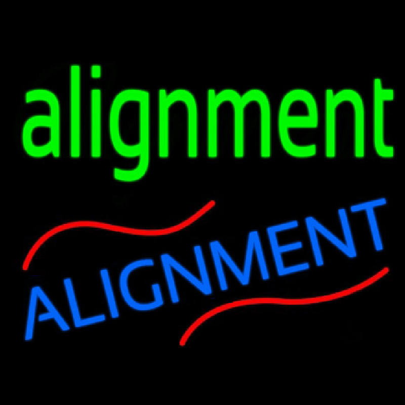 Alignment Neontábla