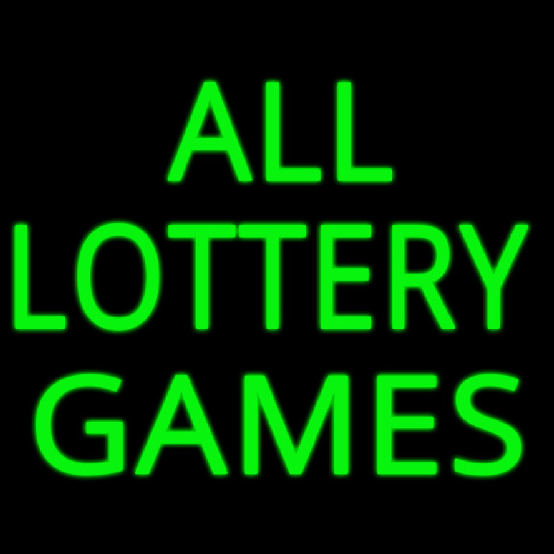 All Lottery Games Neontábla