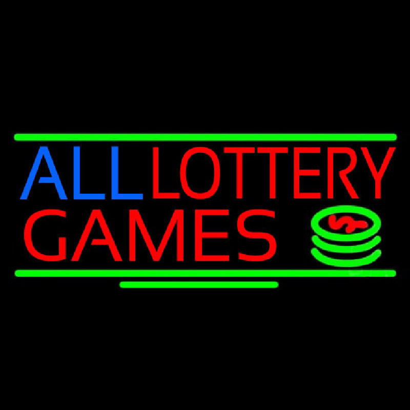 All Lottery Games Neontábla