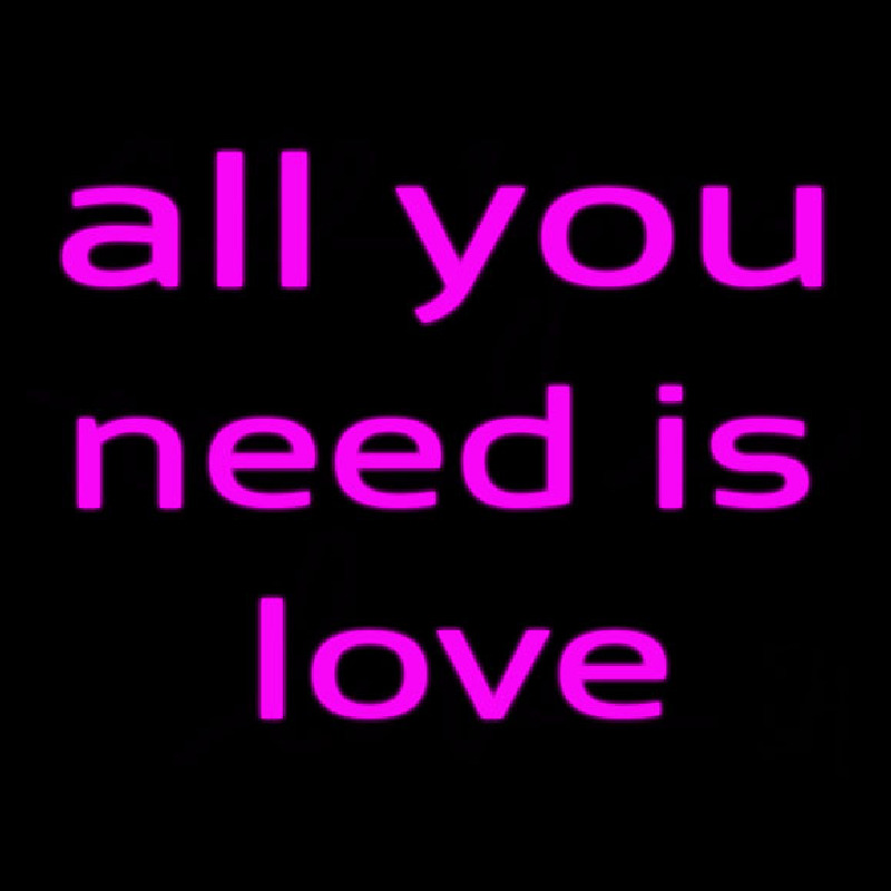 All You Need Is Love Neontábla