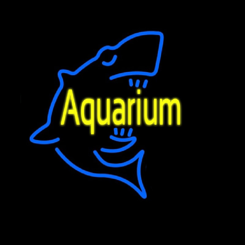 Aquarium With Shark Logo Neontábla