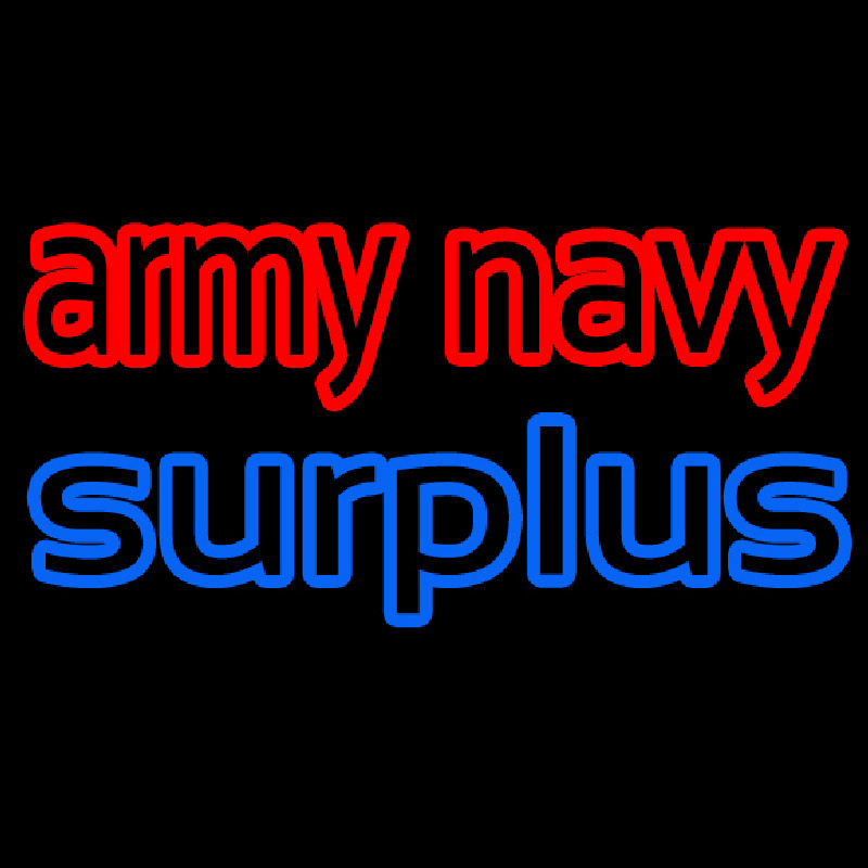 Army Navy Surplus Neontábla