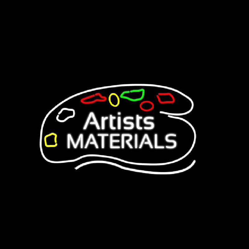 Artists Materials Neontábla