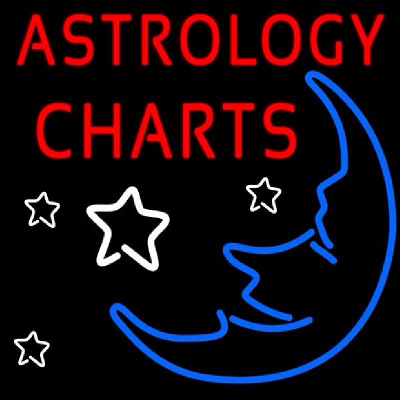 Astrology Charts Neontábla