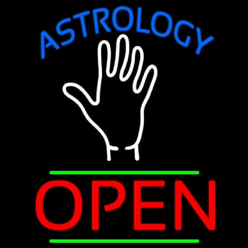 Astrology Open Neontábla
