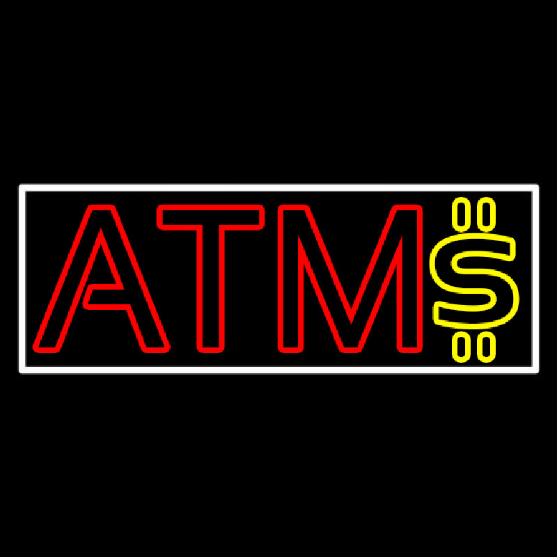 Atm With Dollar Symbol 1 Neontábla