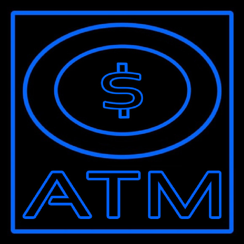 Atm With Dollar Symbol Neontábla