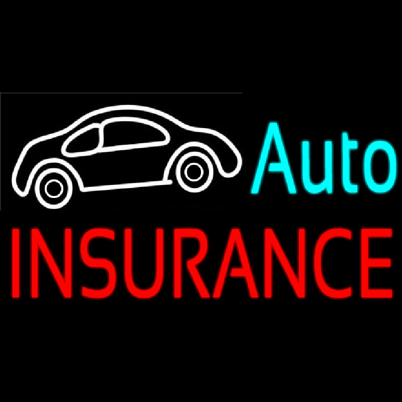 Auto Insurance Car Logo Neontábla