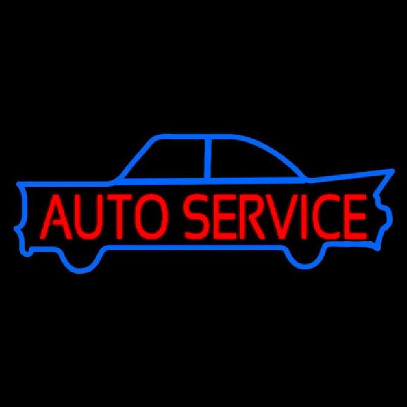 Auto Service Neontábla