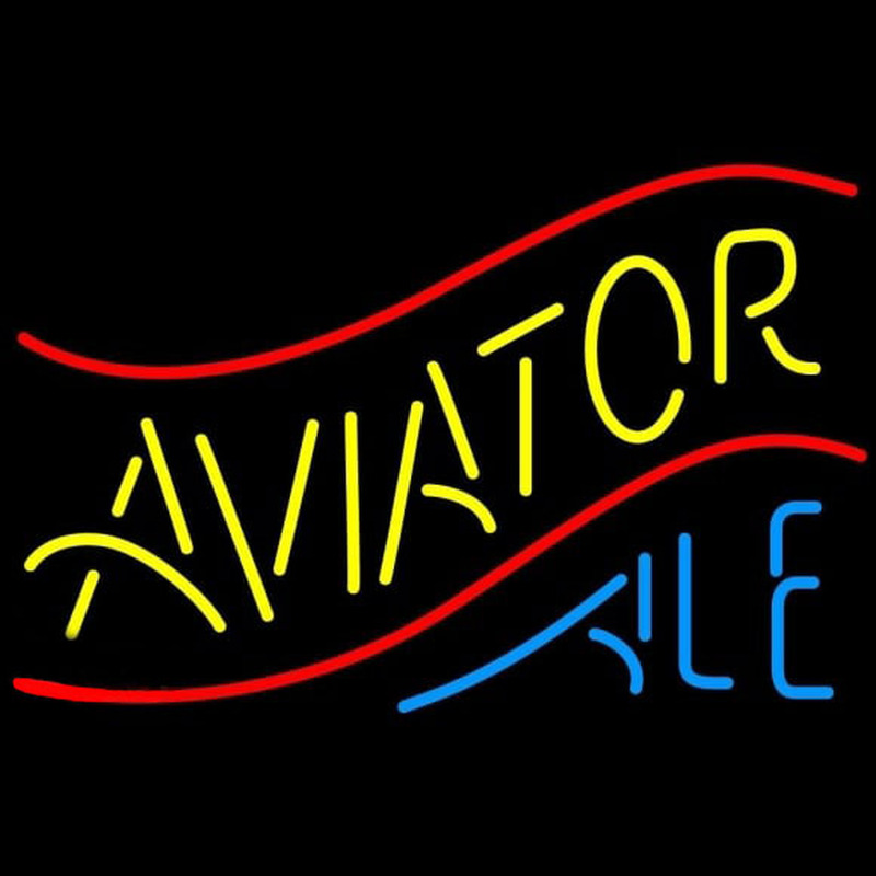 Aviator Ale Beer Sign Neontábla