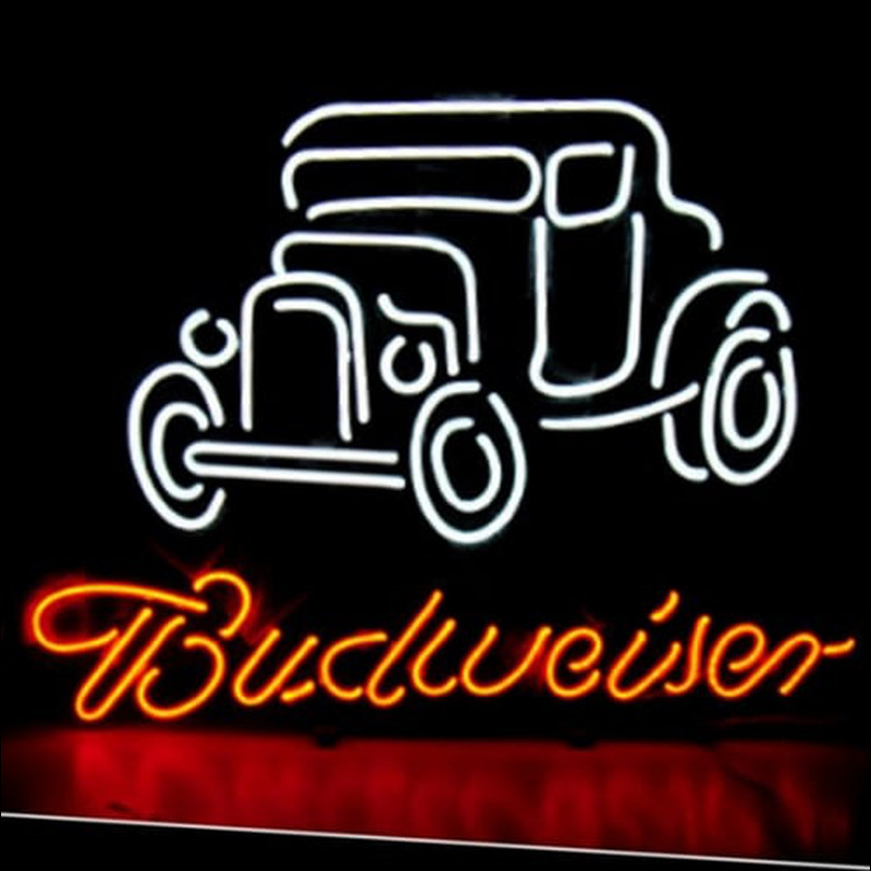 BUDWEISER VINTAGE CAR Neontábla