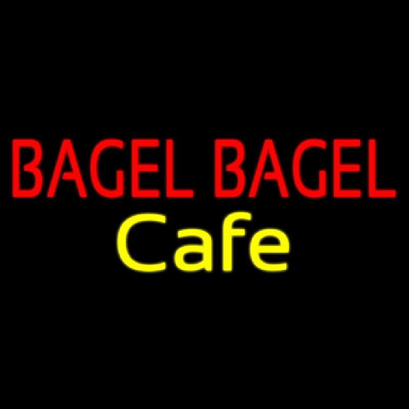 Bagel Bagel Cafe Neontábla