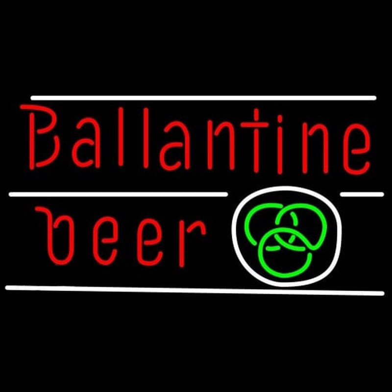 Ballantine Green Logo Beer Neontábla