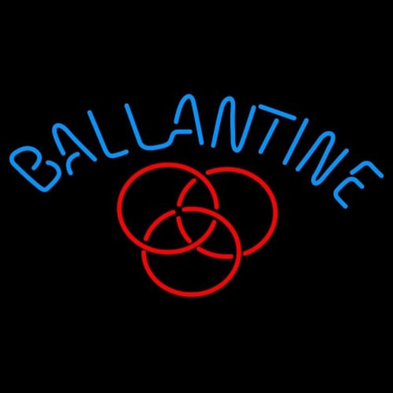 Ballantine Red Logo Beer Neontábla