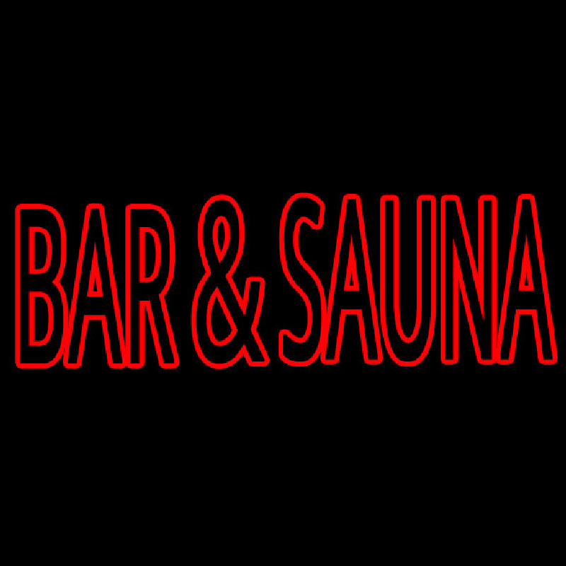 Bar And Sauna Neontábla
