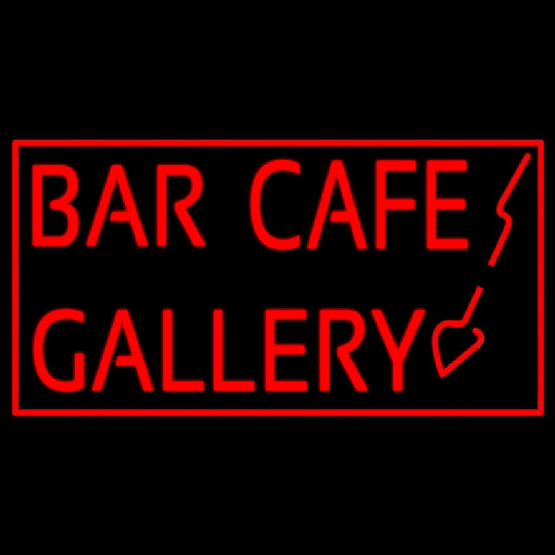 Bar Cafe Gallery Neontábla
