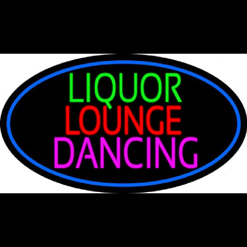 Bar Liquor Lounge Dancing With Wine Glasses Neontábla