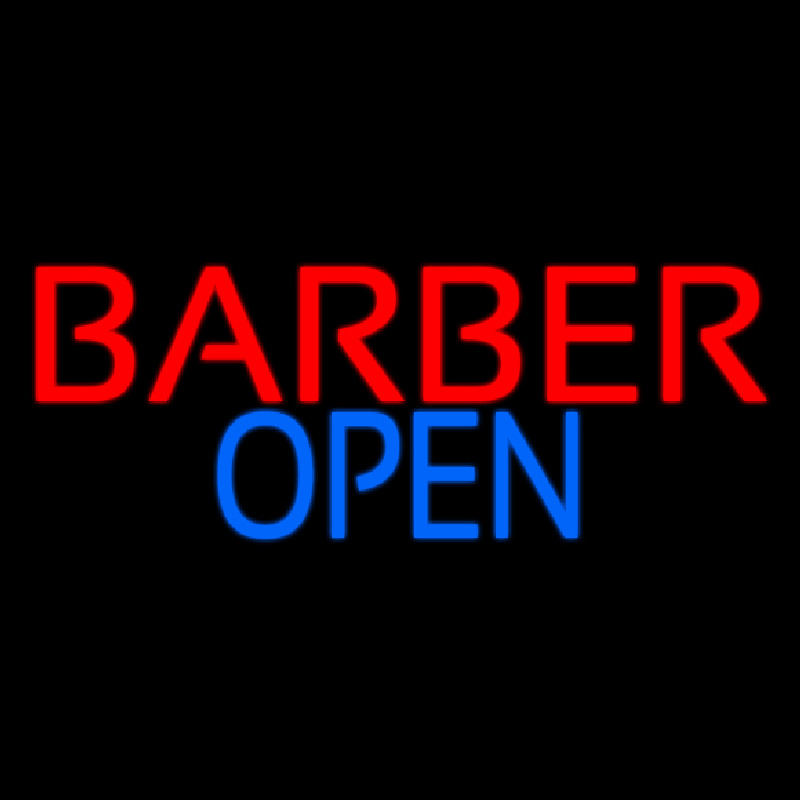 Barber Open Neontábla