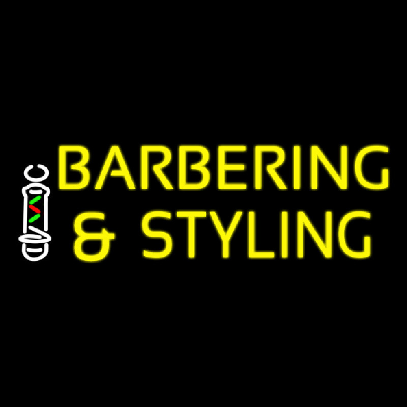 Barbering And Styling Neontábla