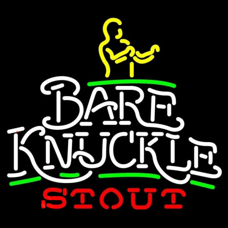 Bare Knuckle Stout Neontábla