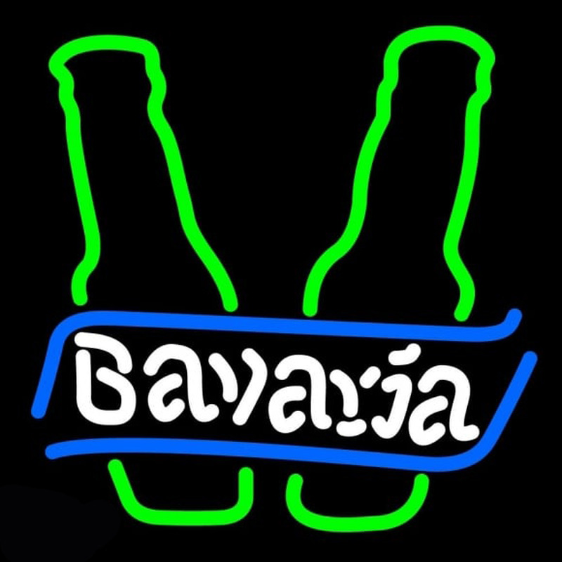 Bavarian Bottle Beer Sign Neontábla