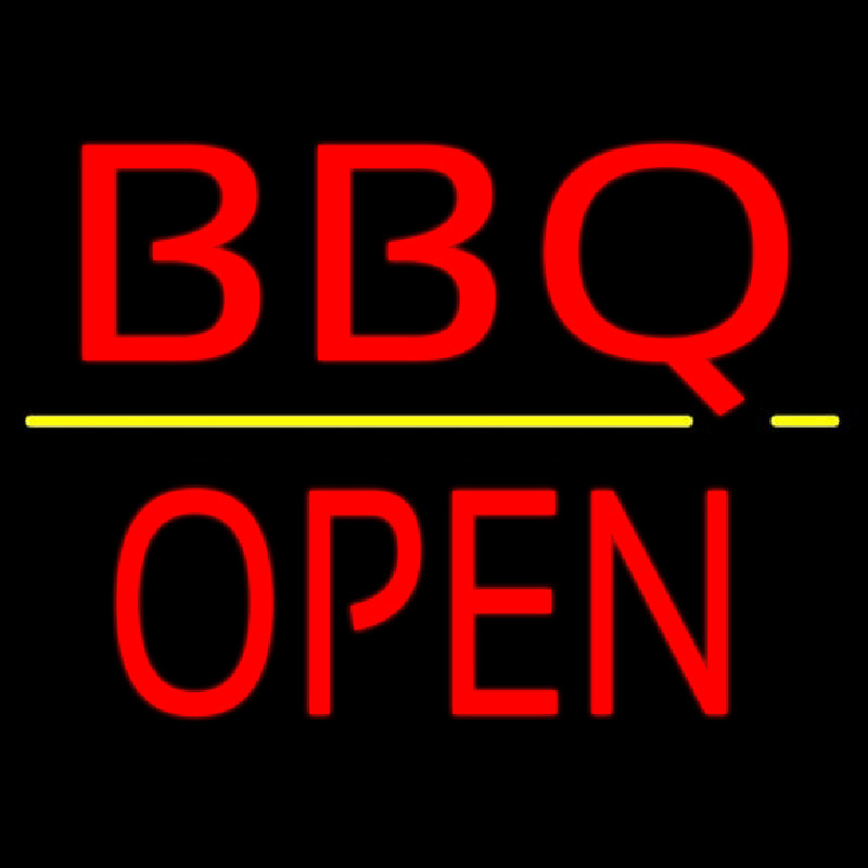 Bbq Block Open Neontábla