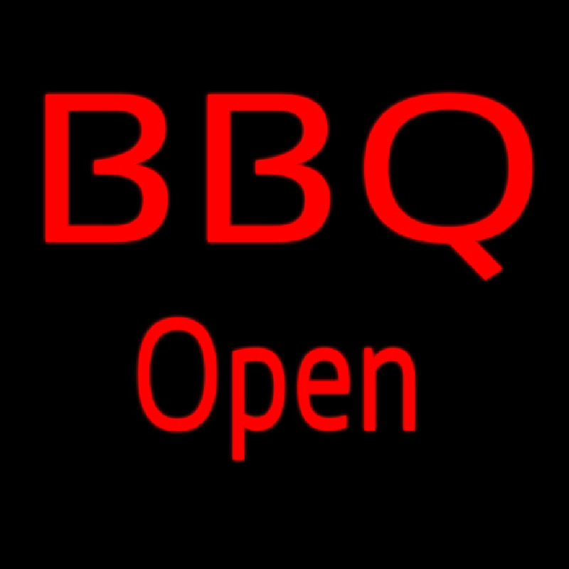 Bbq Open Neontábla
