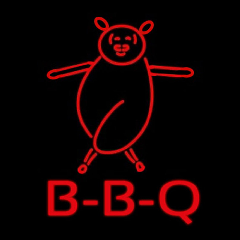 Bbq Pig Logo Neontábla