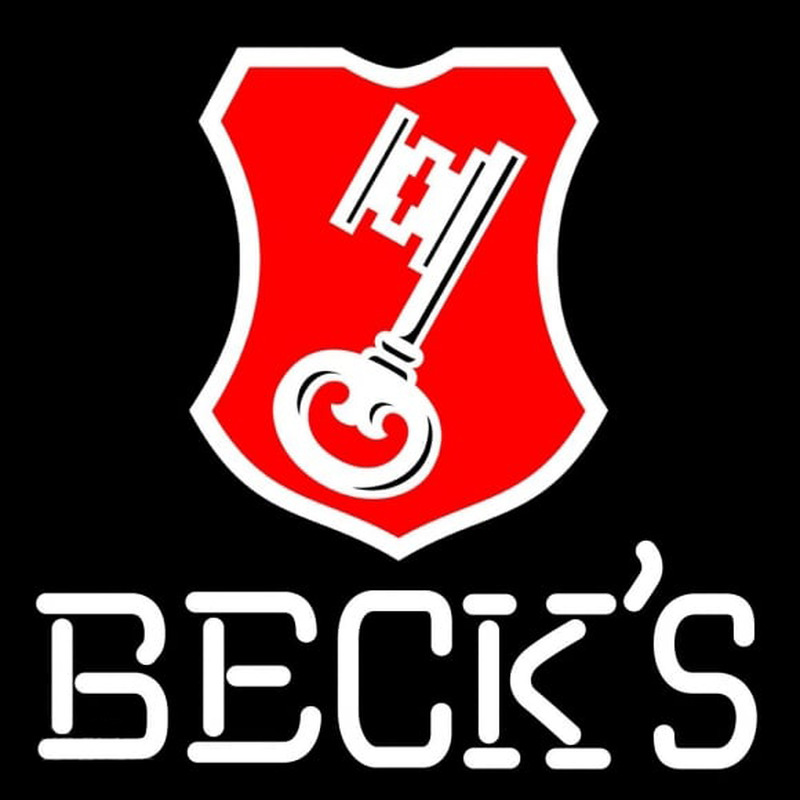 Beck Key Label Beer Sign Neontábla