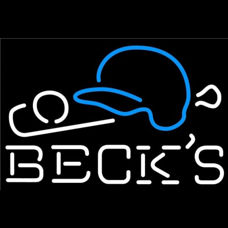 Becks Baseball Beer Neontábla