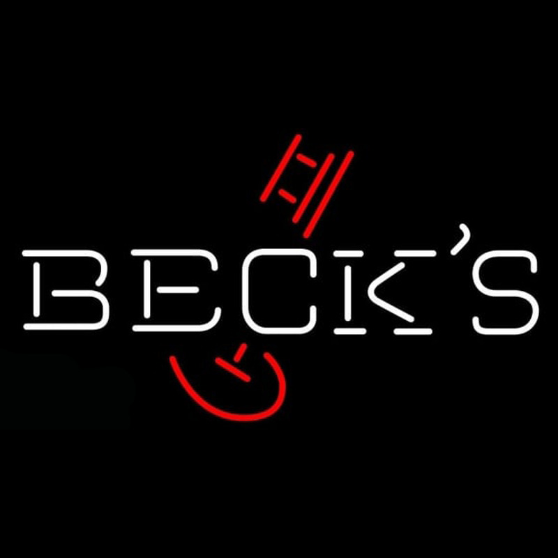 Becks Classic Key Logo Beer Sign Neontábla
