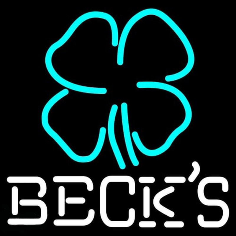 Becks Clover Beer Neontábla