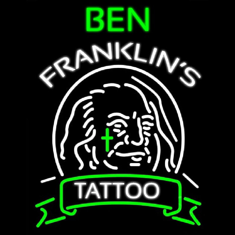 Ben Franklins Tattoo Neontábla