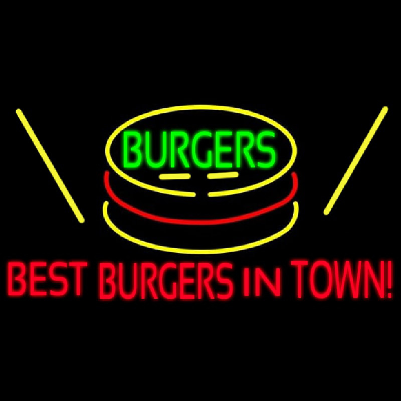 Best Burgers Intown Neontábla
