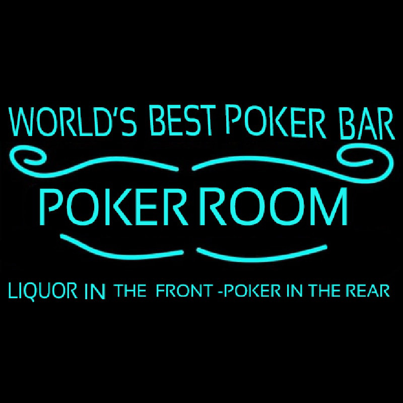 Best Poker Room Liquor Bar Beer Neontábla