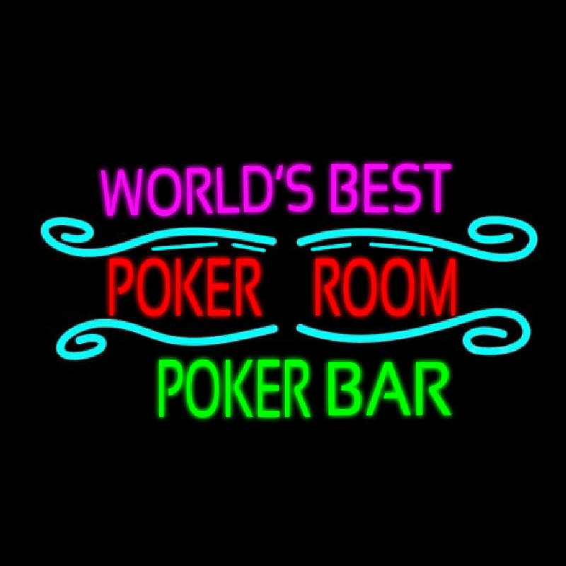Best Poker Room Liquor Bar Beer Neontábla
