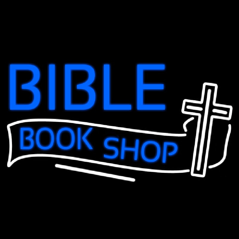 Bible Book Shop Neontábla