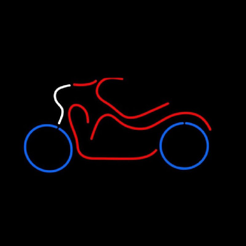 Bike Logo In Red Neontábla