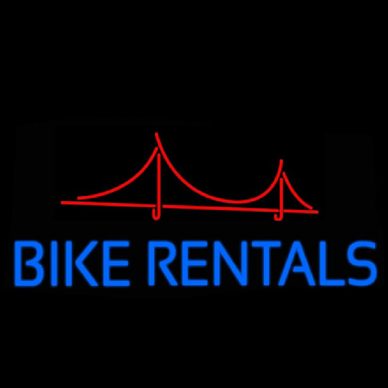 Bike Rentals Neontábla