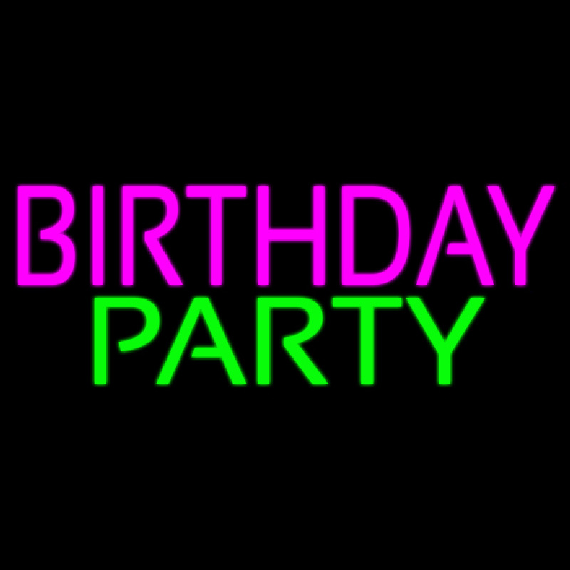 Birthday Party 4 Neontábla