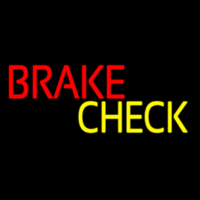 Block Brake Check Neontábla